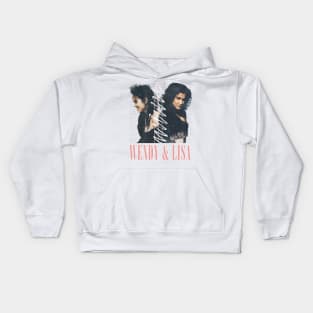 Wendy & Lisa / Retro Fan Design Kids Hoodie